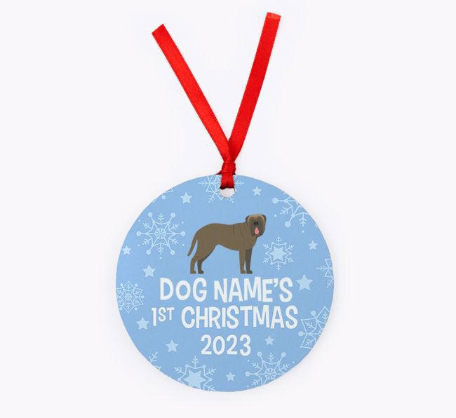 First Christmas 2023: Personalised {breedFullName} Christmas Decoration